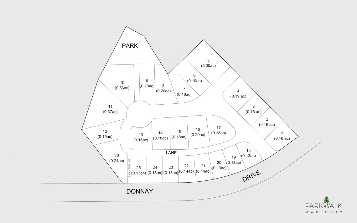 parkwalk maple bay site plan