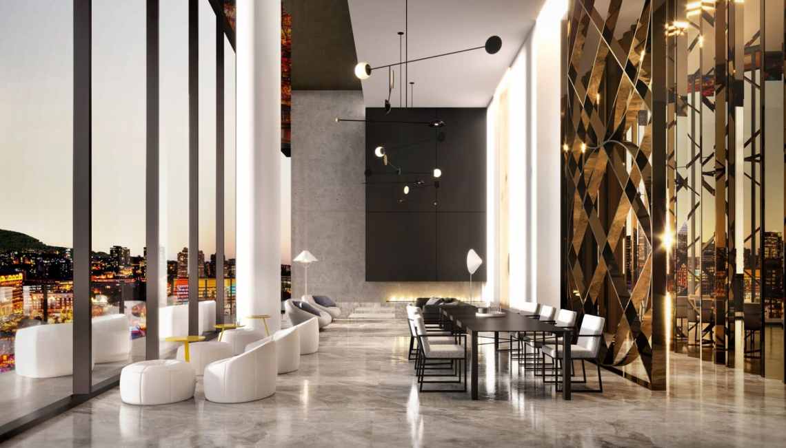 MAESTRIA Luxury Condo Development Montreal dining